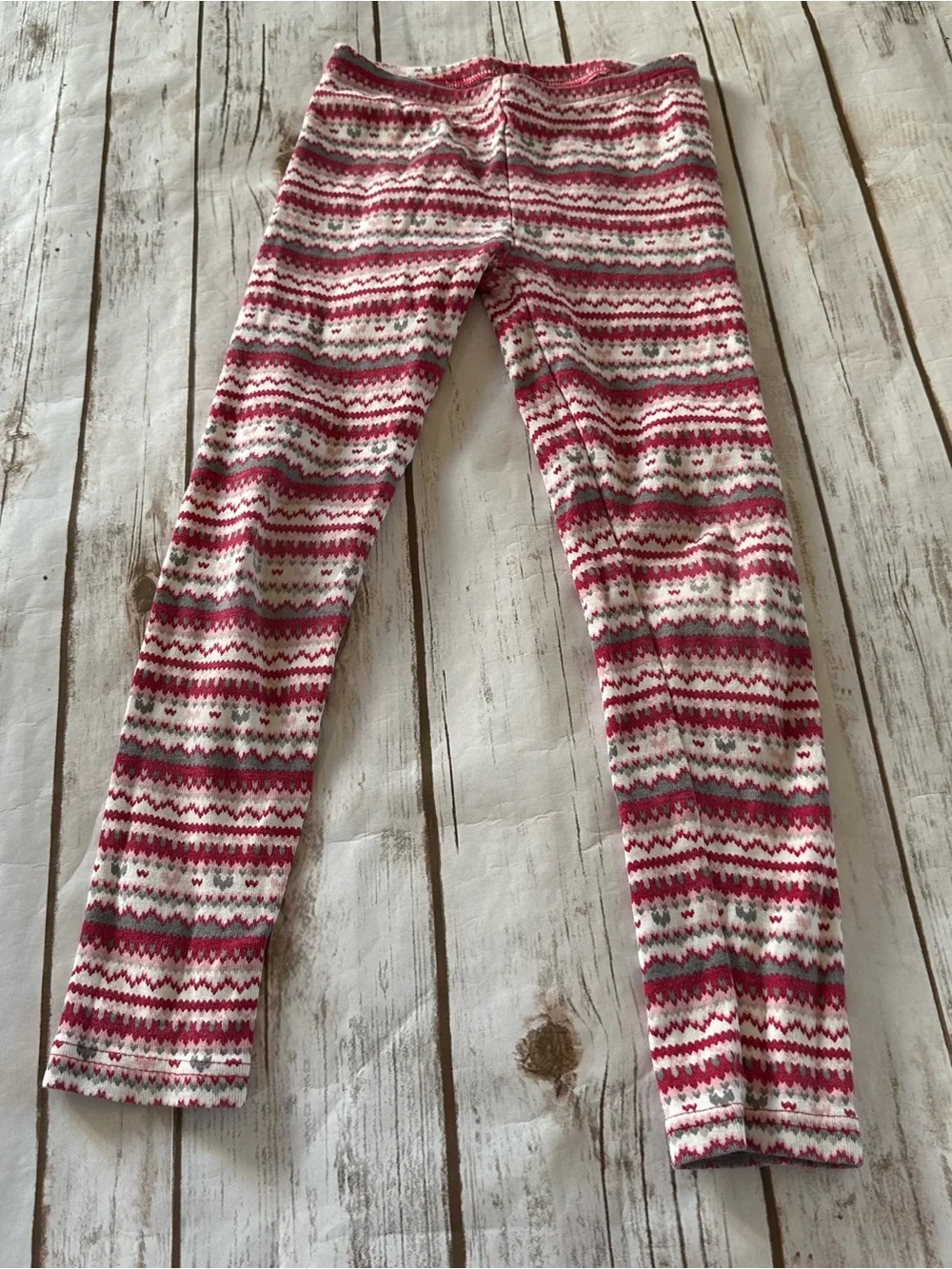 Gymboree red geometric pattern leggings vguc size 6